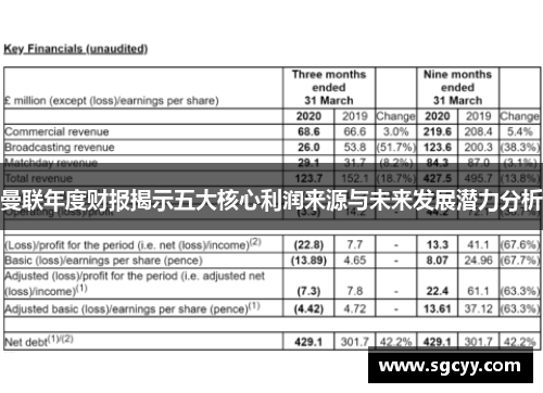 曼联年度财报揭示五大核心利润来源与未来发展潜力分析